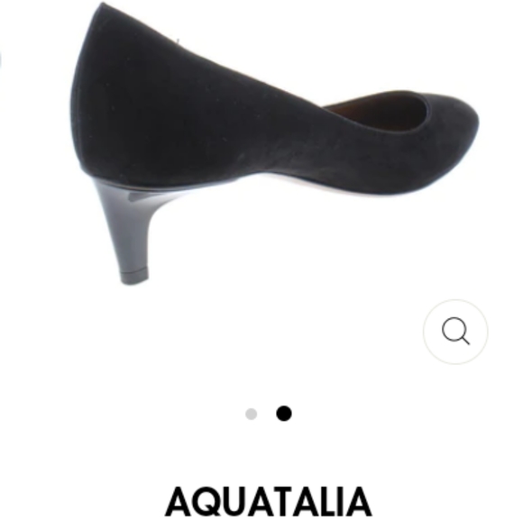 Women's black dress suede , weatherproof shoe. - Picture 2 of 9